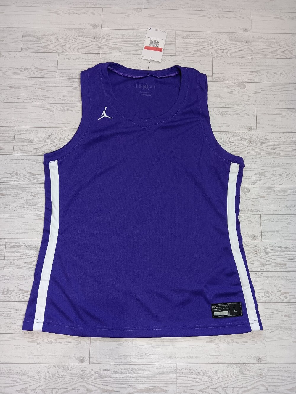 NWT Nike Jordan Women's Dri Fit Overtime Basketball Jersey FQ3737-545 Purple L